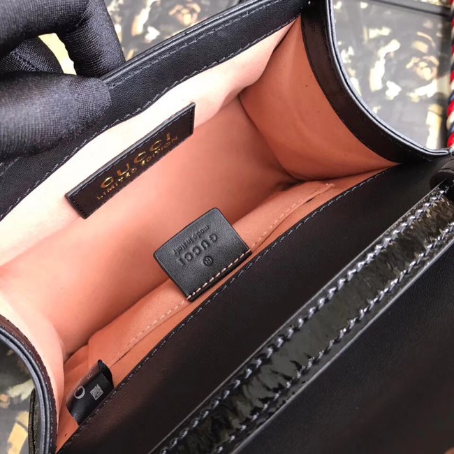 Gucci Sylvie GG velvet mini bag 470270 black