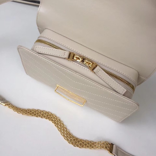Chanel Flap Bag Original Calfskin & Gold-Tone Metal A57490 Light Beige