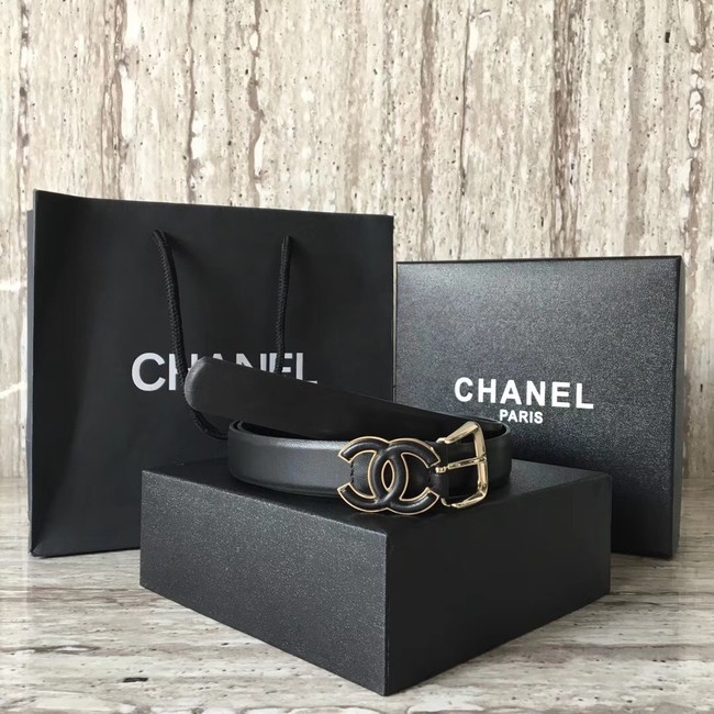 Chanel Original Calf leather Belt 56989 black