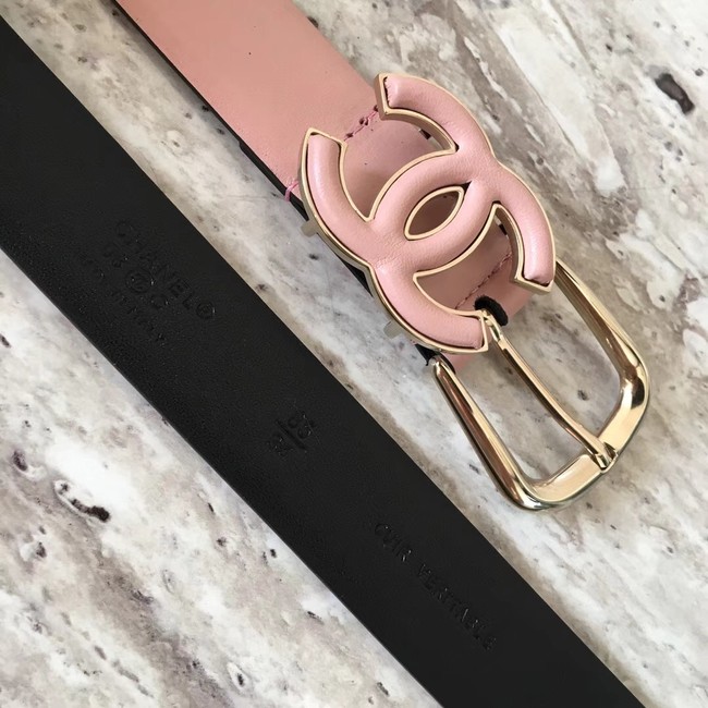 Chanel Original Calf leather Belt 56989 pink
