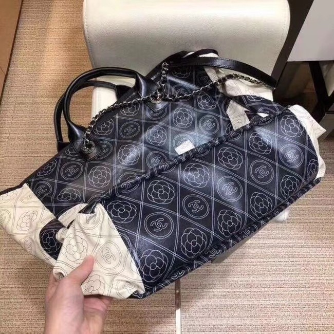 Chanel Original Large Shopping Bag A57161 Black & Beige