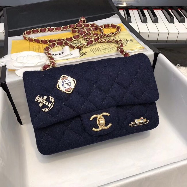 Chanel Original Mini Flap Bag A69900 Navy Blue