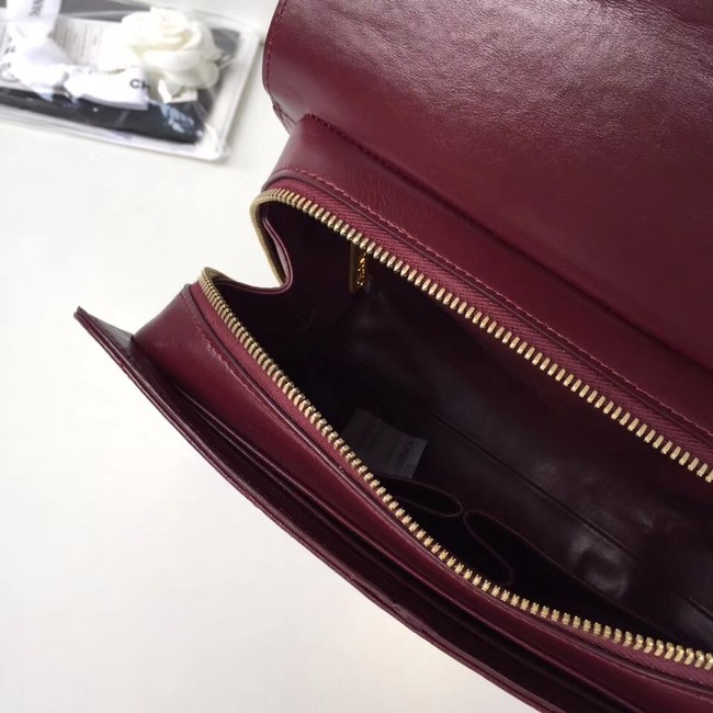 Chanel Flap Bag Original Calfskin & Gold-Tone Metal A57492 fuchsia