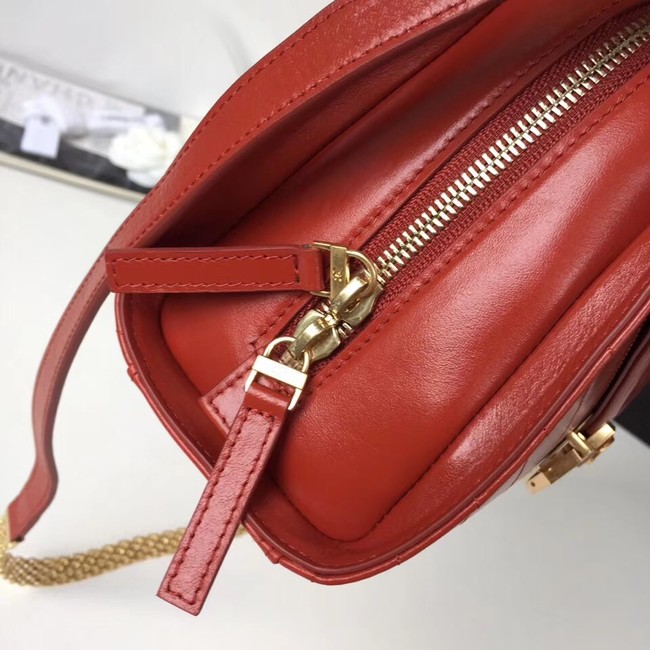 Chanel Flap Bag Original Calfskin & Gold-Tone Metal A57492 red
