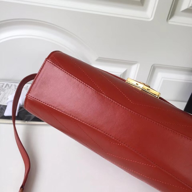 Chanel Flap Bag Original Calfskin & Gold-Tone Metal A57492 red