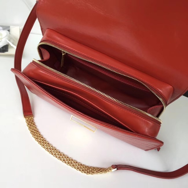 Chanel Flap Bag Original Calfskin & Gold-Tone Metal A57492 red