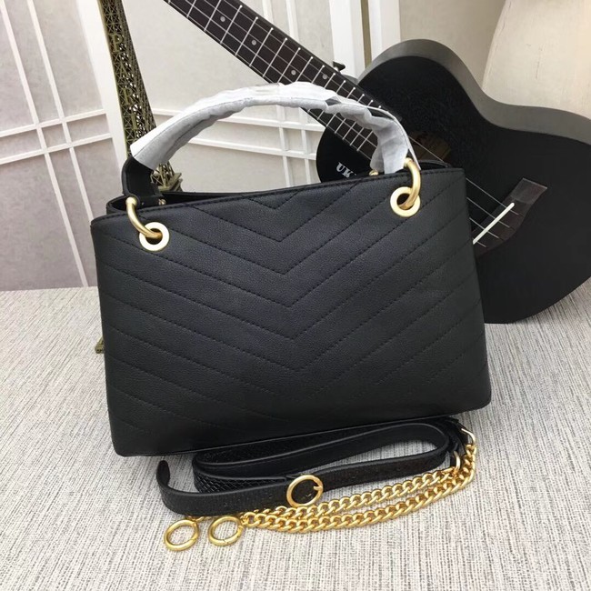 Chanel Flap Bag with Top Handle A57147 black