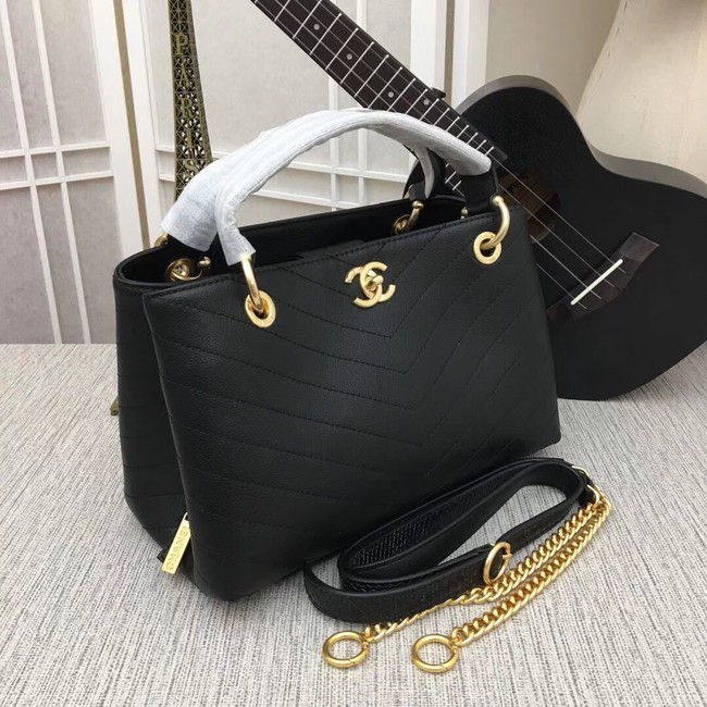 Chanel Flap Bag with Top Handle A57147 black