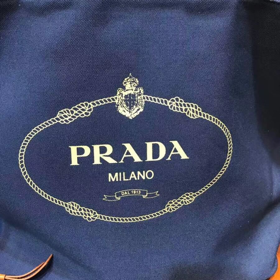 Prada fabric handbag 1BG161 blue