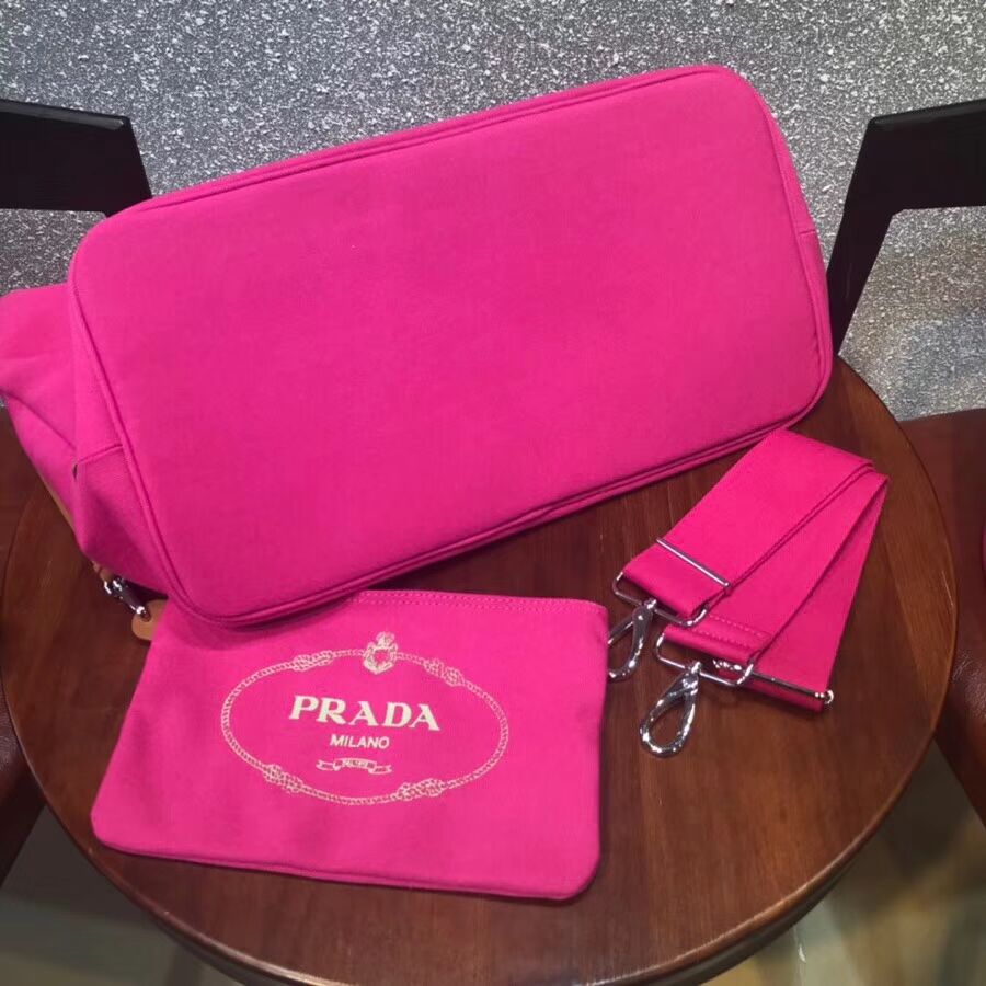 Prada fabric handbag 1BG161 rose