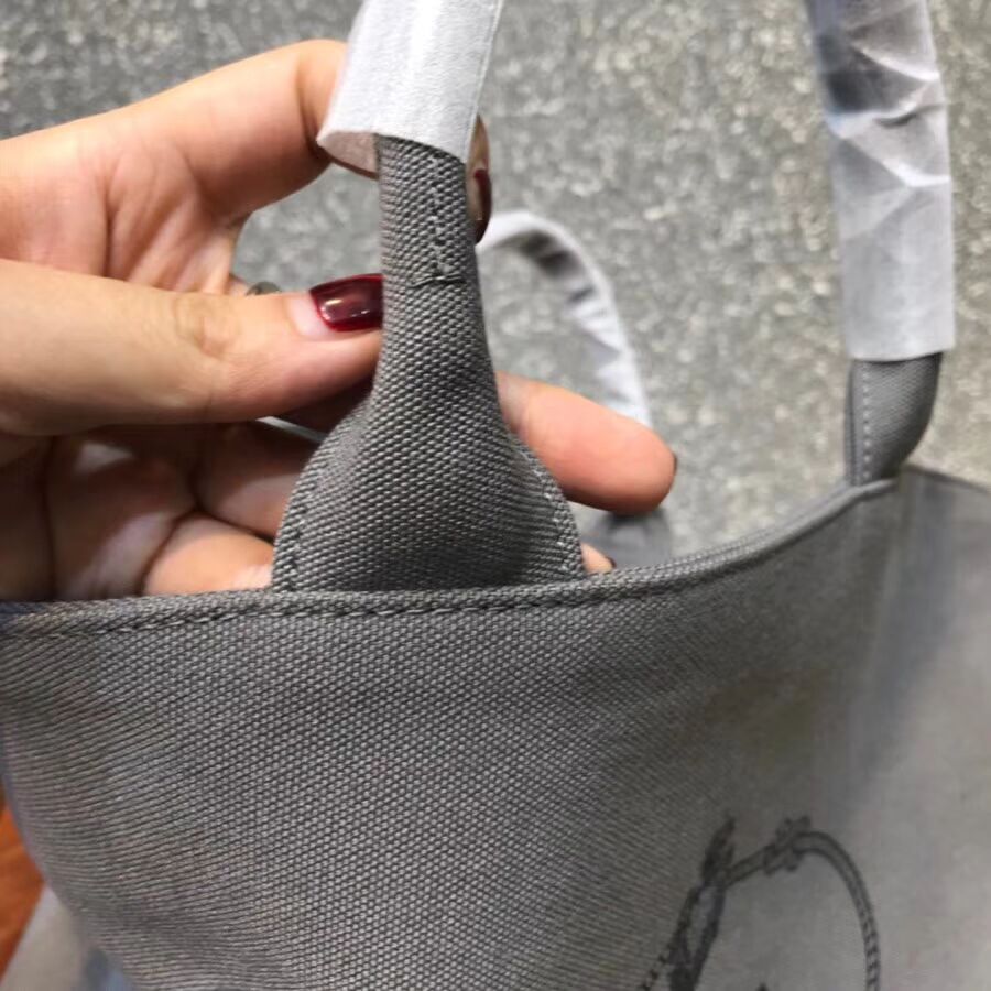 Prada fabric handbag 1BG163 grey
