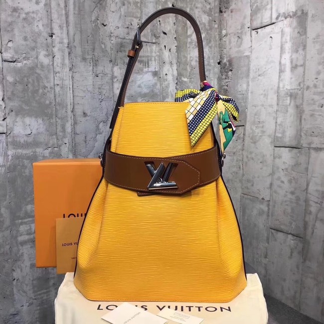 Louis Vuitton original Epi leather TWIST BUCKET M52803 yellow