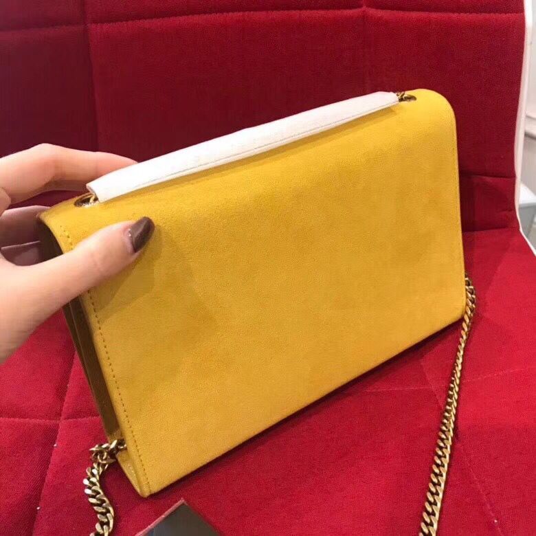 Yves Saint Laurent Small Monogramme Cross-body Shoulder Bag Y042 yellow