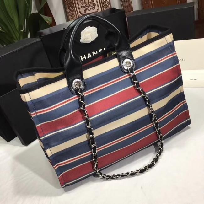 Chanel Shopping Bag A66941 red& Blue & Black