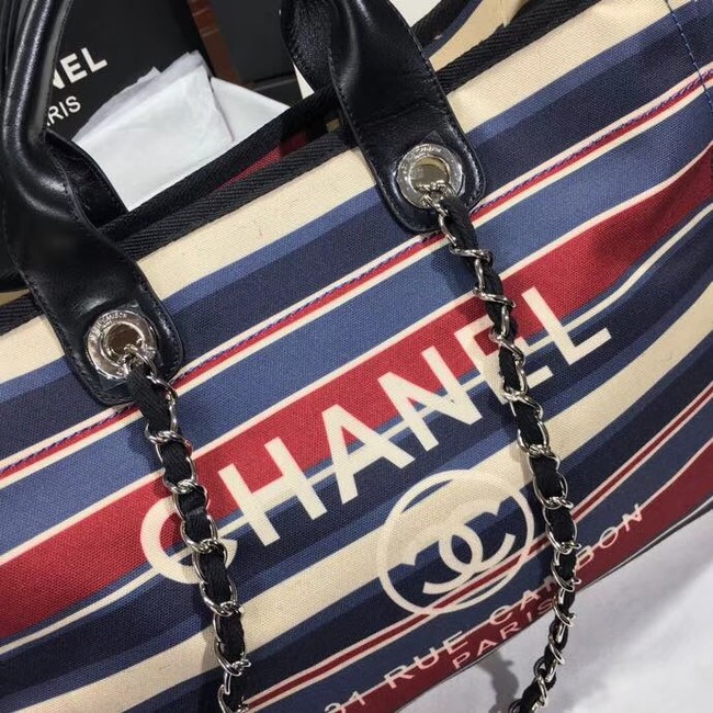 Chanel Shopping Bag A66941 red& Blue & Black