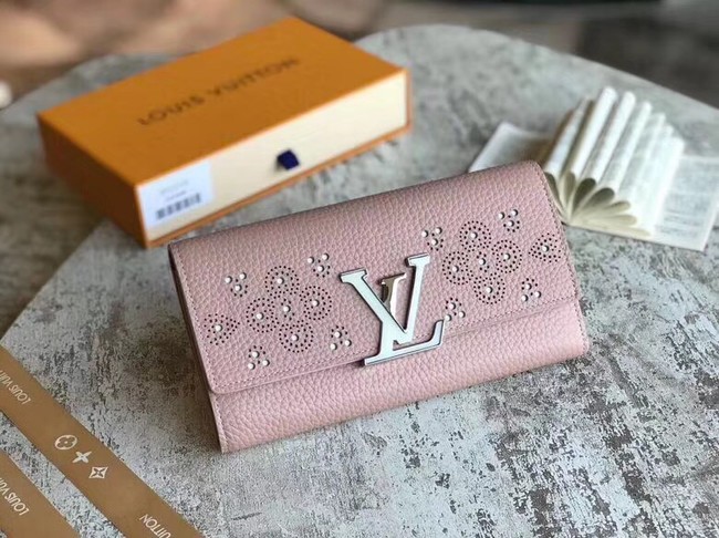 Louis Vuitton original CAPUCINES WALLET M62556 pink