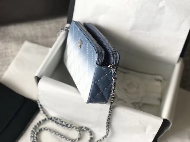 Chanel Clutch with Chain A70249 Blue