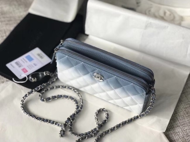 Chanel Clutch with Chain A70249 Blue