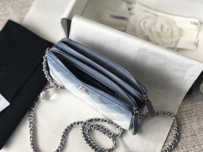 Chanel Clutch with Chain A70249 Blue