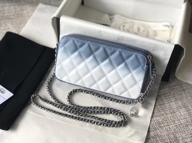 Chanel Clutch with Chain A70249 Blue