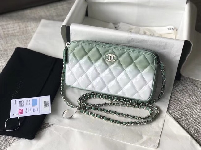 Chanel Clutch with Chain A70249 green