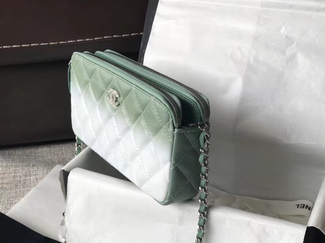 Chanel Clutch with Chain A70249 green