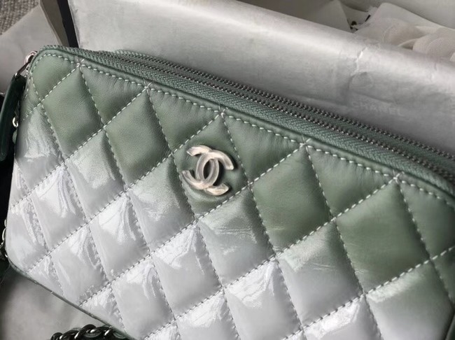 Chanel Clutch with Chain A70249 green