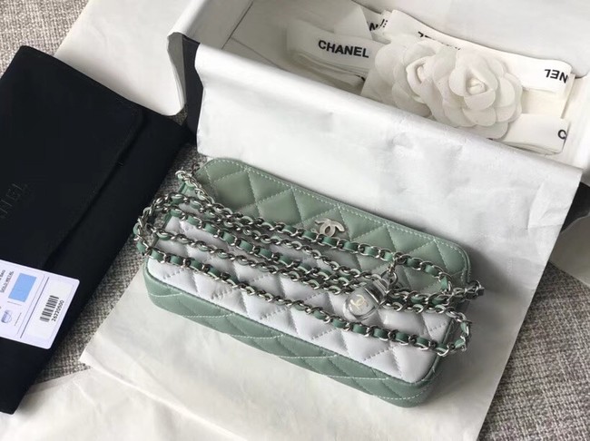 Chanel Clutch with Chain A70249 green