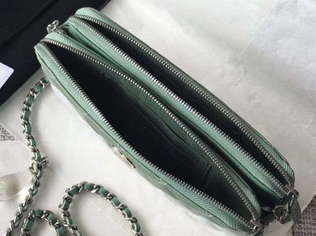 Chanel Clutch with Chain A70249 green