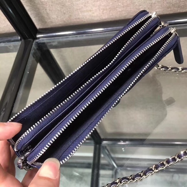 Chanel Clutch with Chain A84509 Royal Blue