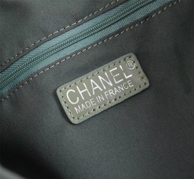 Chanel Canvas Backpack A57498 green