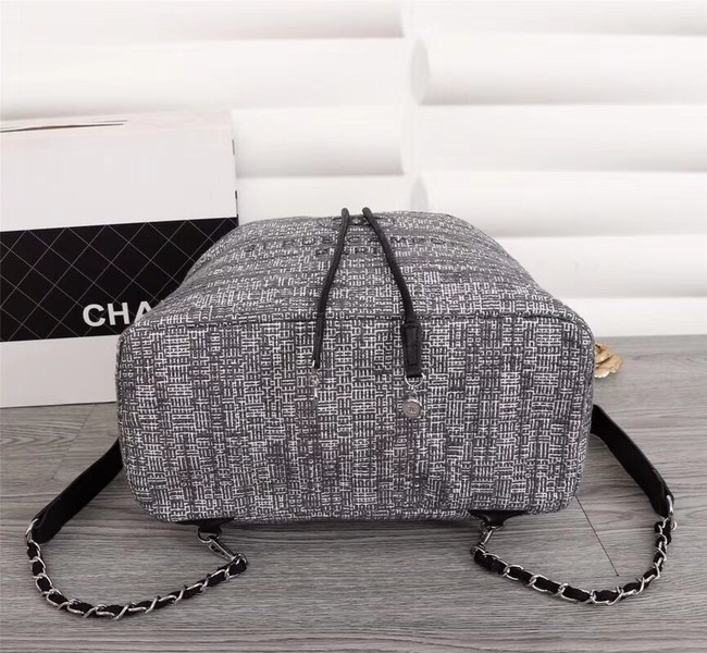 Chanel Canvas Backpack A57498 grey