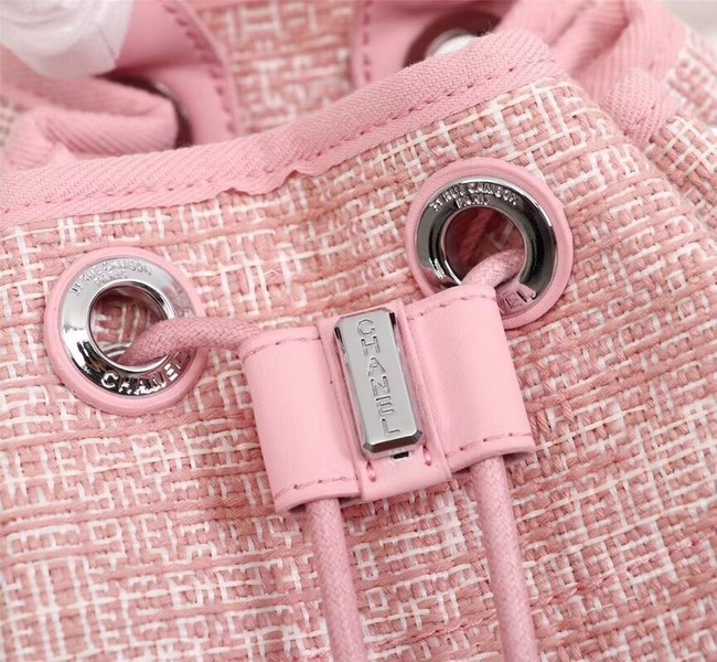 Chanel Canvas Backpack A57498 pink