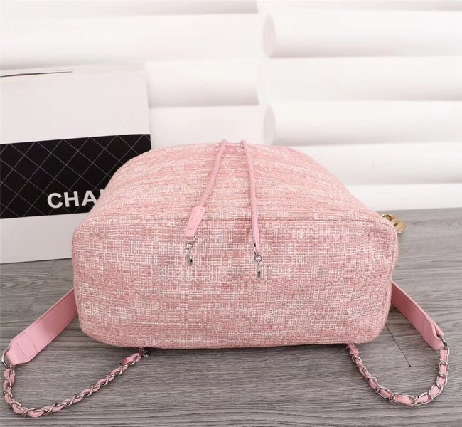 Chanel Canvas Backpack A57498 pink