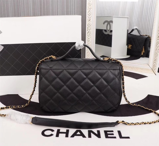 Chanel caviar Tote Bag 25691 black