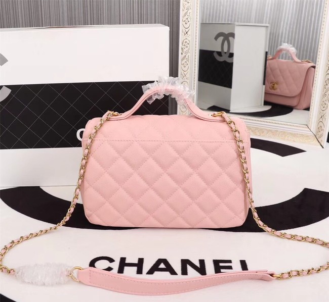 Chanel caviar Tote Bag 25691 pink