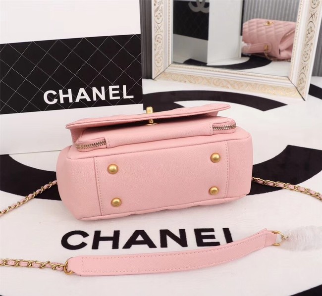 Chanel caviar Tote Bag 25691 pink