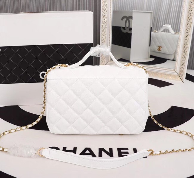 Chanel caviar Tote Bag 25691 white