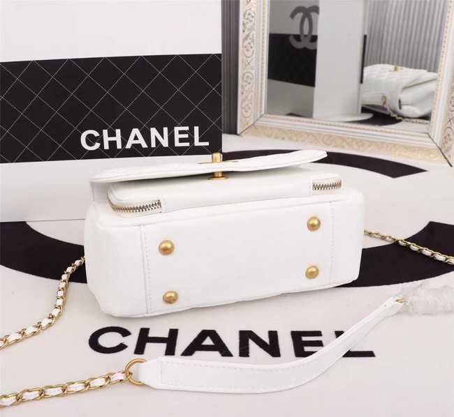 Chanel caviar Tote Bag 25691 white