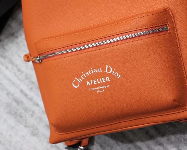 Dior Original Cowhide knapsack S0208 orange