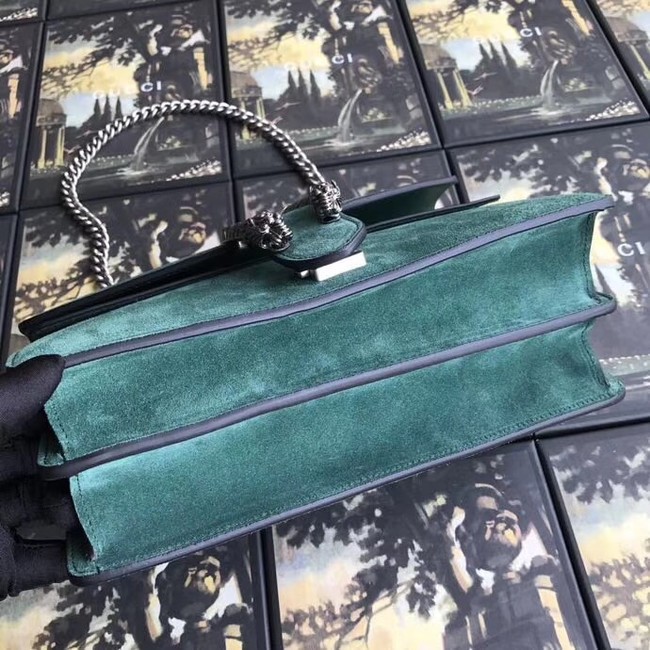 Gucci Dionysus GG Original Shoulder Bag suede 400249 green