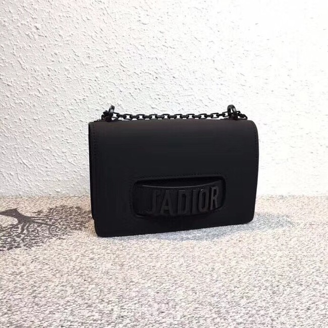 JADIOR FLAP BAG IN BLACK CALFSKIN M9000SL