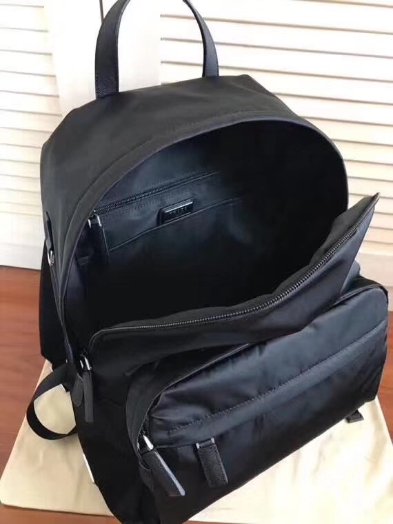 Prada nylon backpack 2VZ065 black