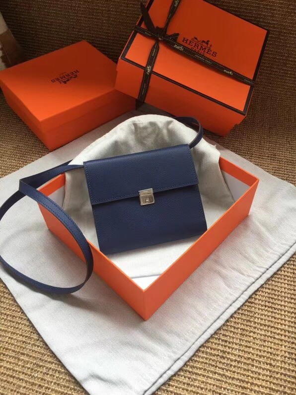 Hermes Clutch Epsom calfskin H0589 grey