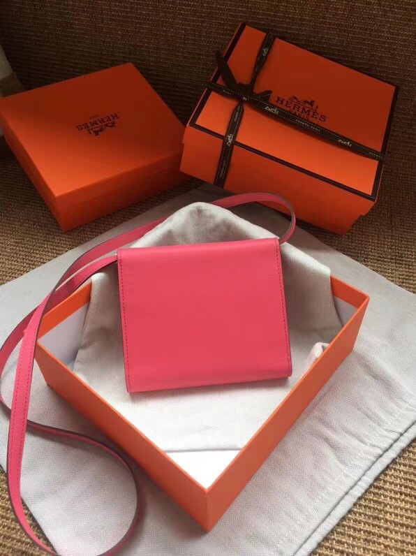 Hermes Clutch Epsom calfskin H0589 rose