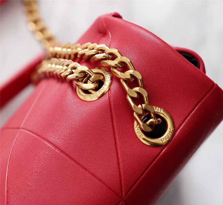 SAINT LAURENT Jamie monogram leather shoulder bag 2833 red