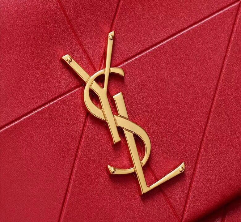 SAINT LAURENT Jamie monogram leather shoulder bag 2833 red