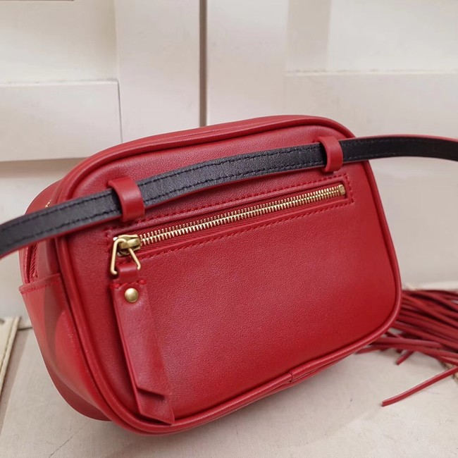 SAINT LAURENT Cowhide Pocket 534817 red