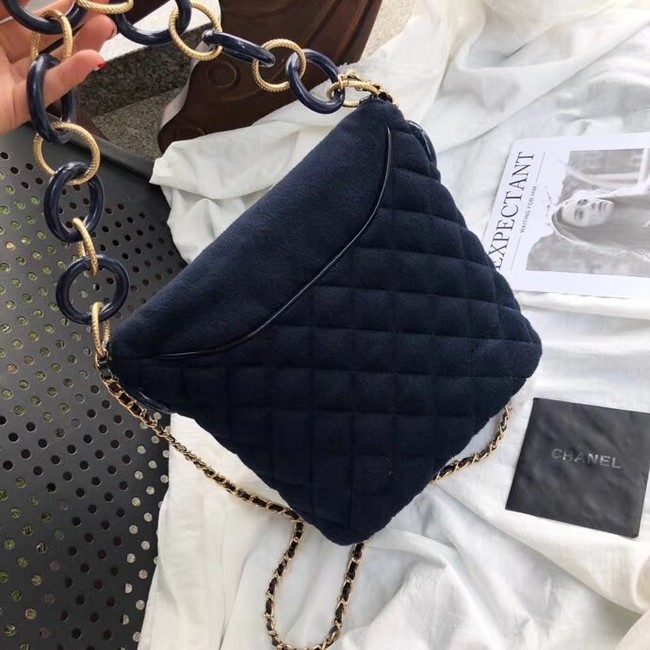 Chanel Bucket Bag A57868 Navy Blue