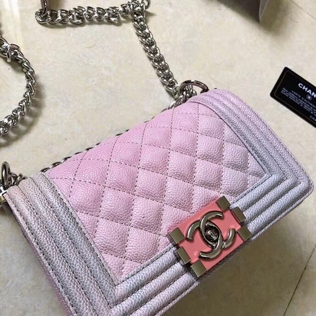 Small BOY CHANEL Handbag A67085 pink